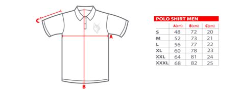 Prada polo shirt size chart